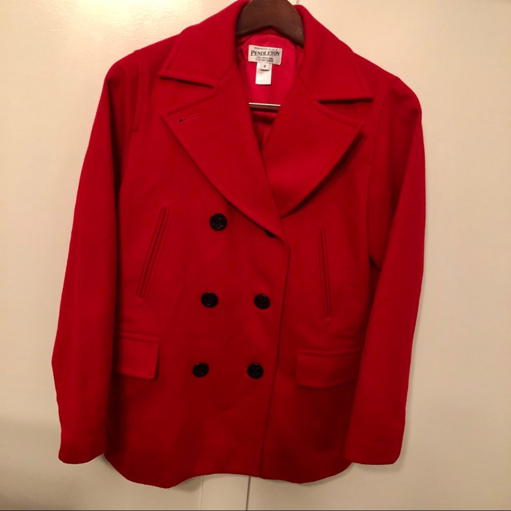 Pendleton Vintage 100% Wool Pea Coat